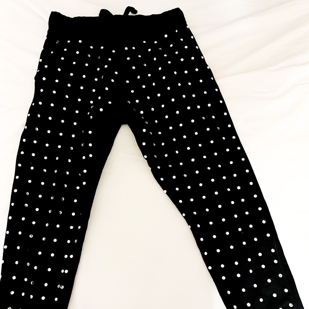 LF rhinestone sweatpants
